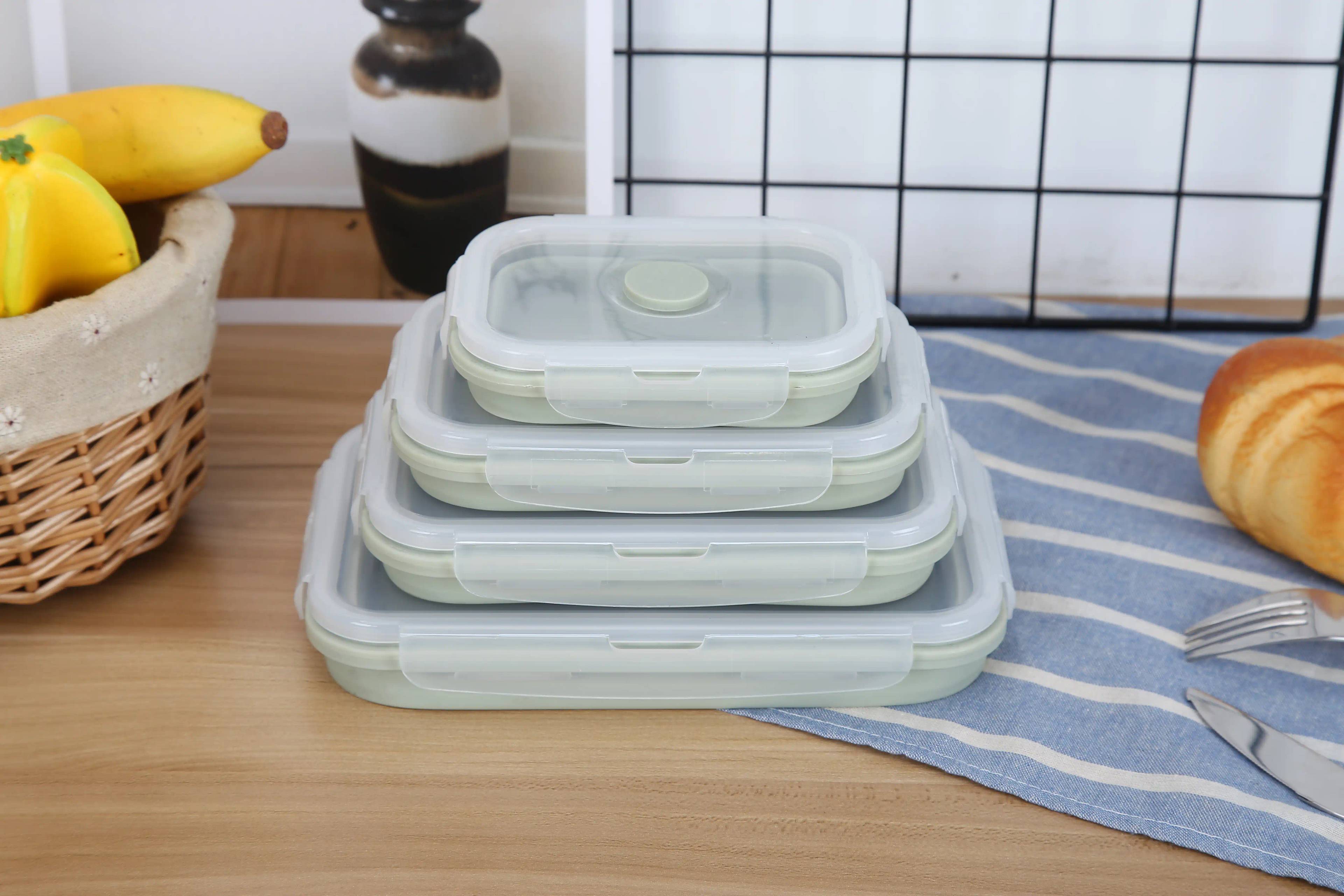 Rectangular Foldable Lunch Box: Eco-Friendly Storage