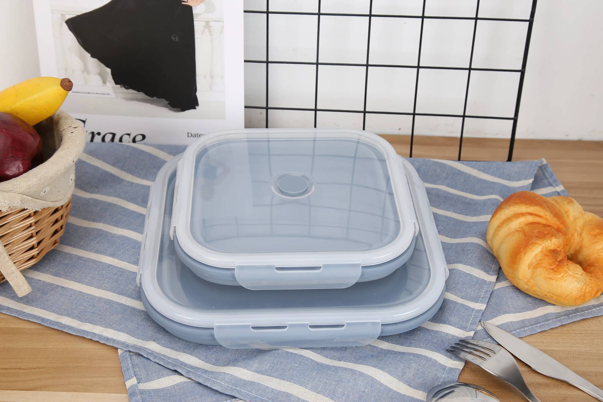 Discover Innovation with the Square Foldable Lunch Box