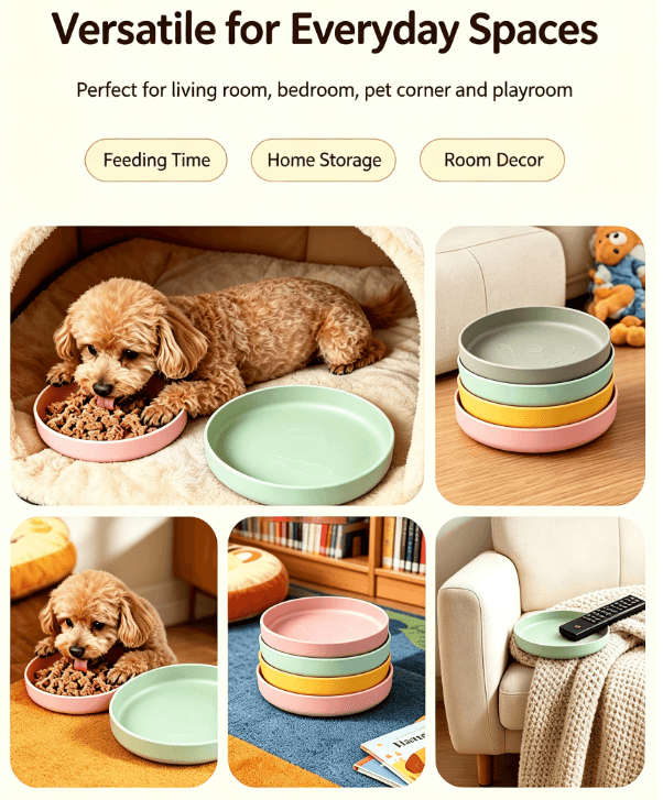 Collapsible Silicone Pet Bowl for Dogs and Cats