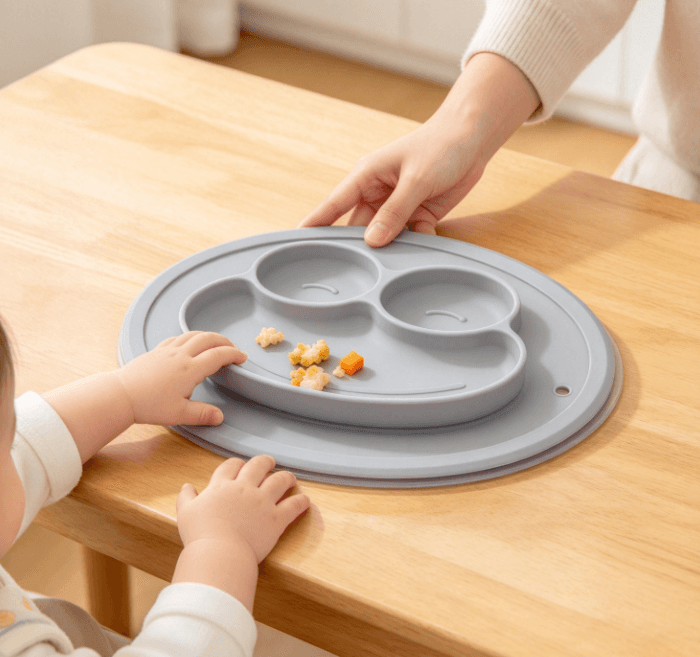 Frog Shaped Silicone Baby Suction Plate