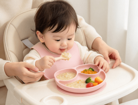 Frog Shaped Silicone Baby Suction Plate