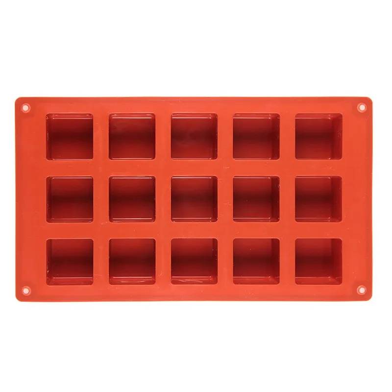 Silicone 15-hole Cake Jelly Pudding Soap Cake Mold Baking Tool
