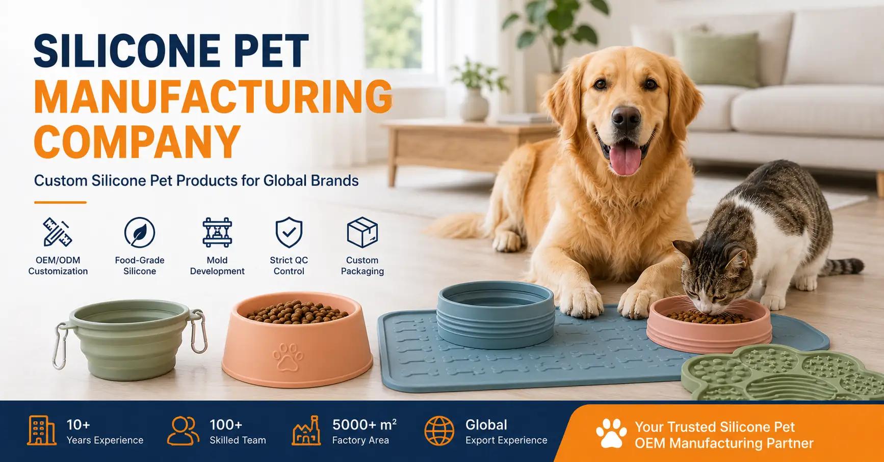 Silicone Pet Manufacturing Company: Custom Pet Product Solutions for Brands