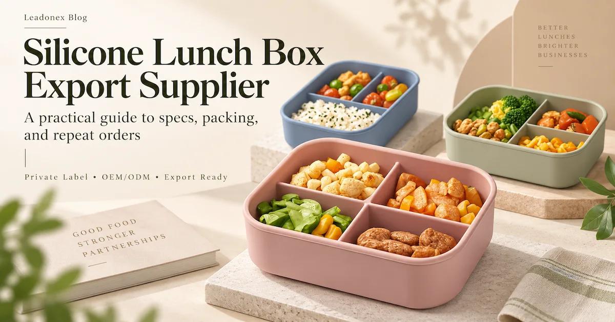 Silicone Lunch Box Export Supplier: How Importers Control Specifications, Packing, and Repeat Orders