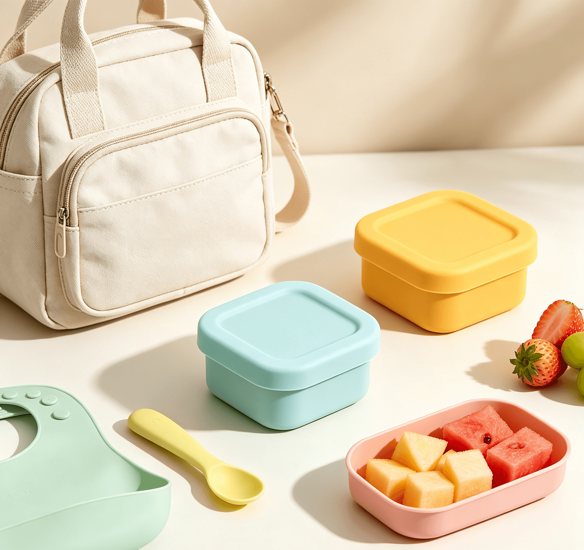 Silicone Baby Food Storage Container