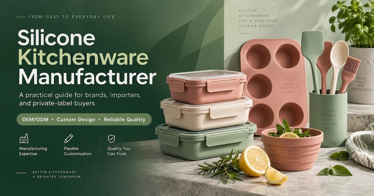 Silicone Kitchenware Manufacturer: How Brands Select the Right Production Partner