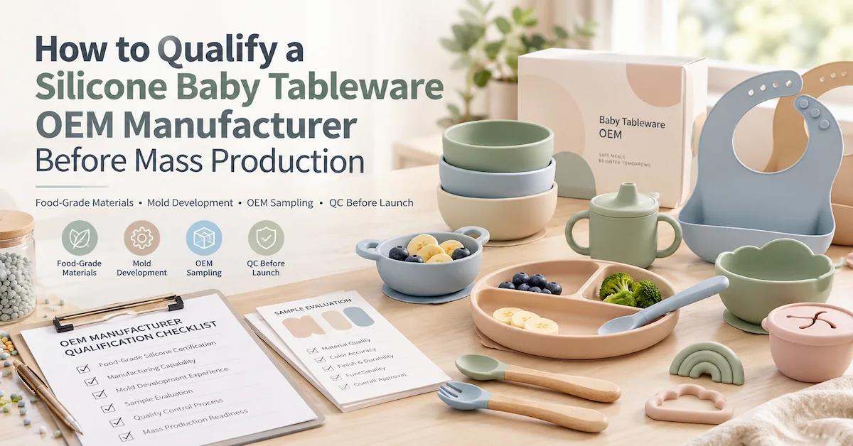 How to Qualify a Silicone Baby Tableware OEM Manufacturer Before Mass Production